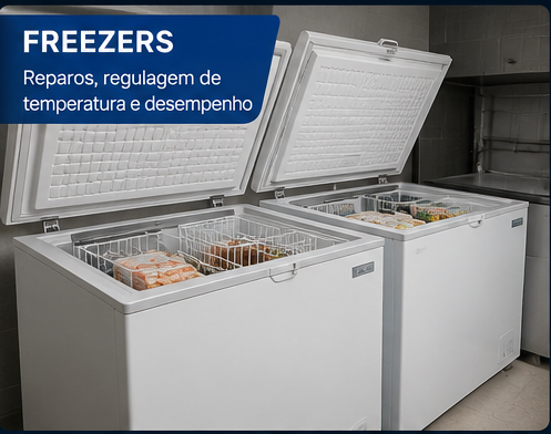 Serviço de freezers
